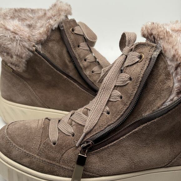 ARA Women’s Mikayla GORE-TEX Faux Fur Zip Bootie Size 6 Faux Fur - Picture 11 of 13